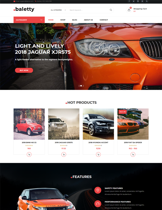best woocommerce themes online car vehicle automotive stores feature