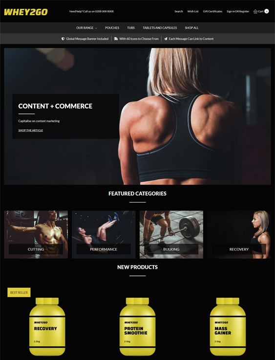 Gym And Fitness BigCommerce Themes