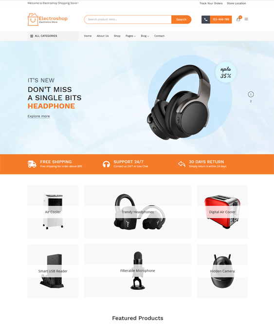 woocommerce themes for selling electronics
