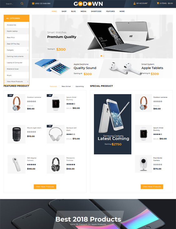 woocommerce themes for selling electronics