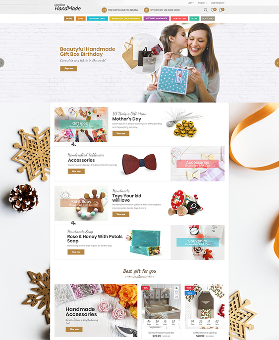 woocommerce themes for gift stores