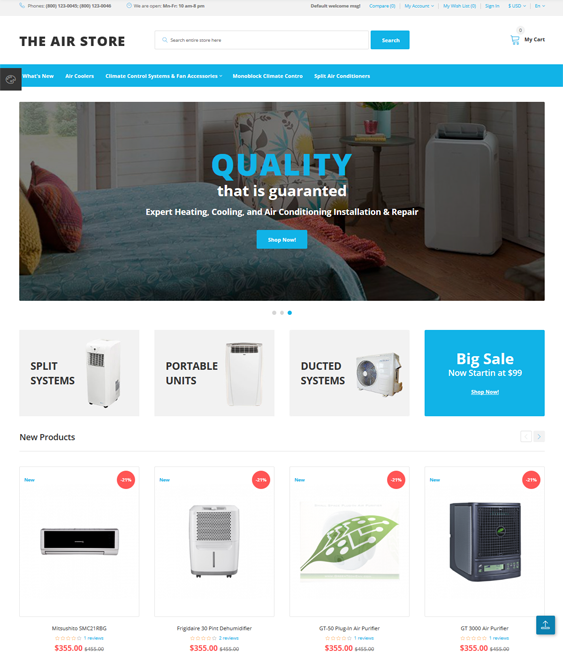 opencart themes home improvement diy stores