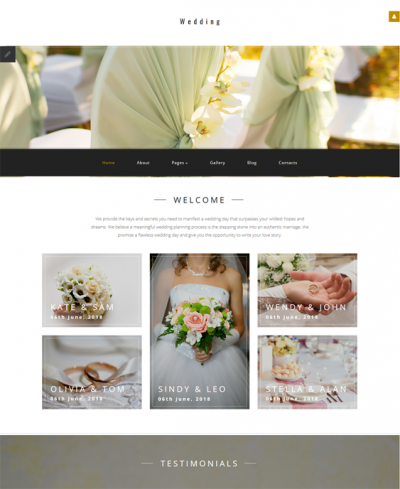 14 of the Best Wedding & Bridal Joomla Templates