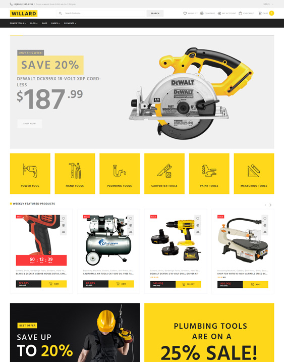 best woocommerce themes for tool hardware stores feature