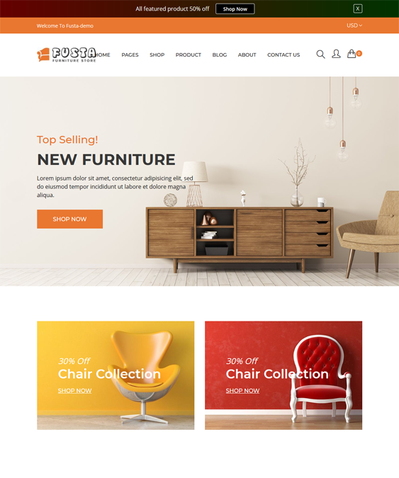 best furniture store shopify themes feature