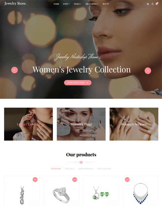woocommerce themes for selling jewelry and watches