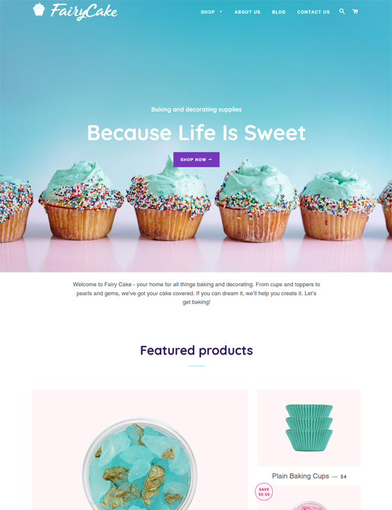  free bakery shopify themes for selling cakes bread cookies