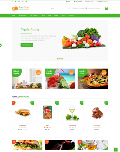 12 Of The Best Prestashop Themes For Food & Grocery Stores