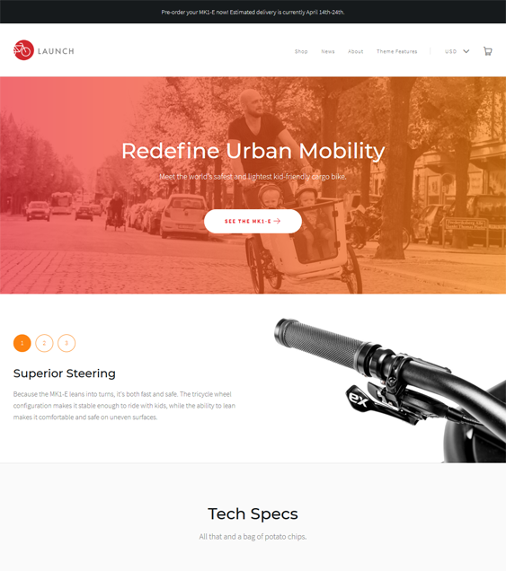 launch bold bike and cycling store shopify theme