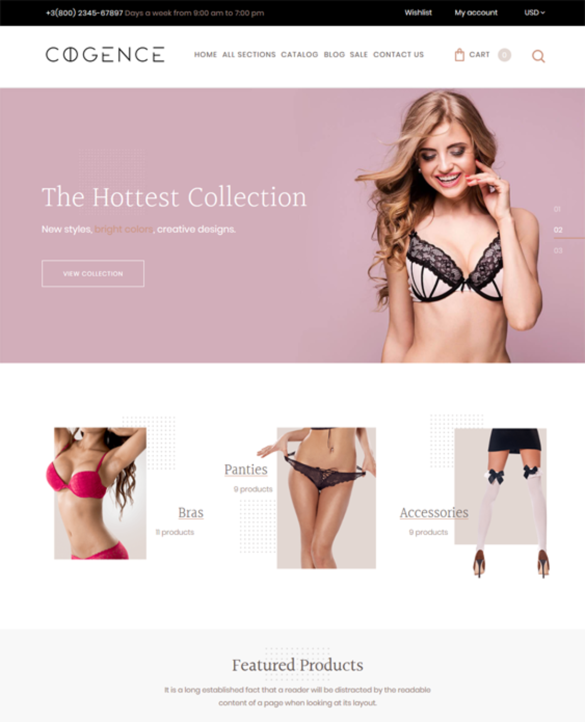Responsive Shopify Themes For Online Lingerie And Underwear Stores