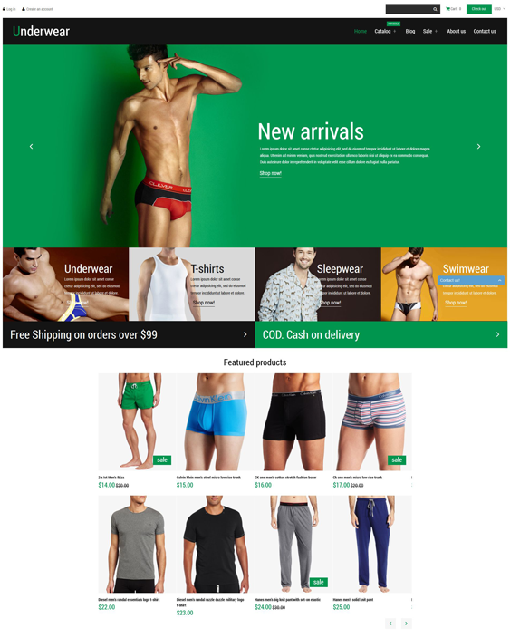 shopify themes lingerie underwear stores
