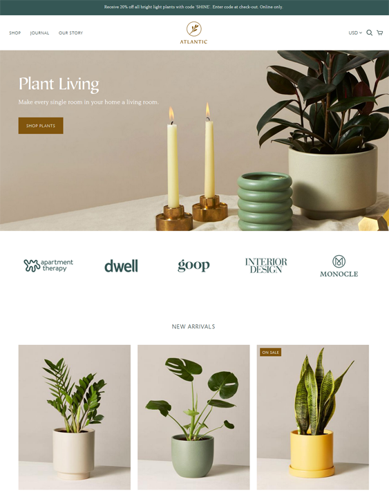 best shopify themes for gardening stores feature