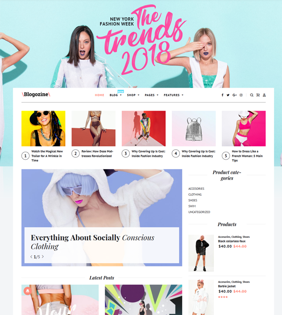 wordpress themes for fashion blogs