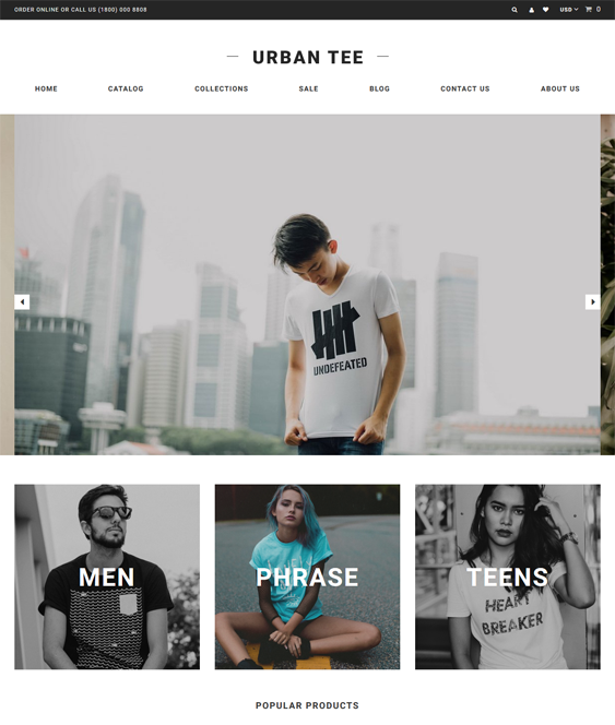 Shopify Themes For Tshirt Stores feature
