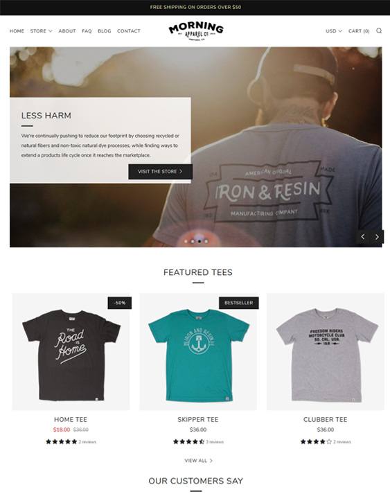 Shopify Themes For Tshirt Stores