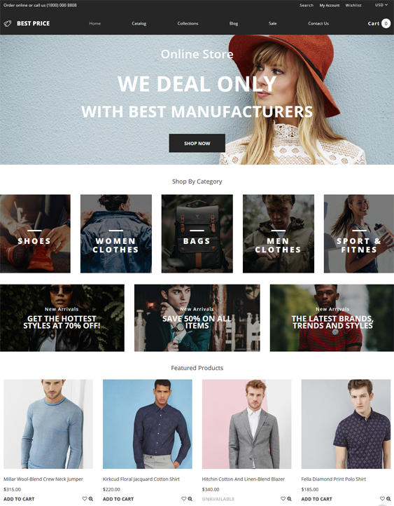 best shopify themes for selling clothing apparel feature