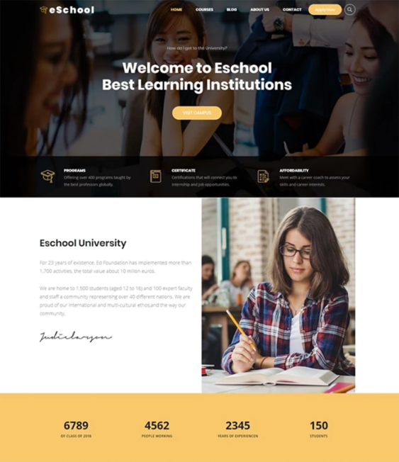 best education wordpress themes schools learning centers feature