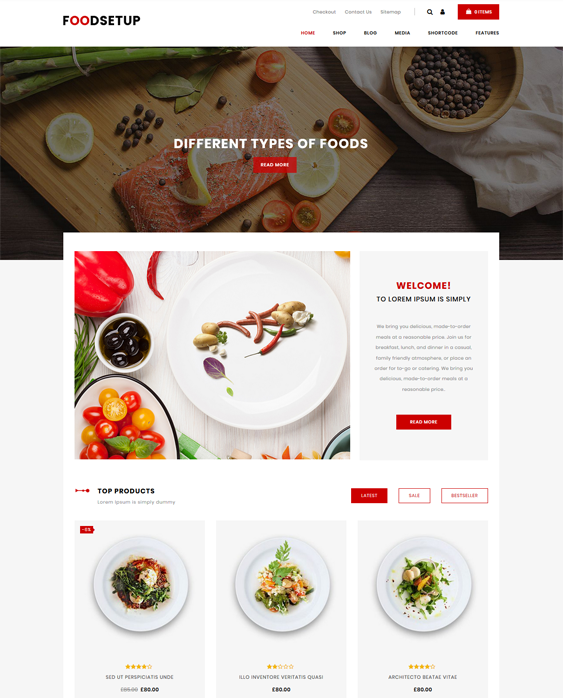 woocommerce themes for food stores