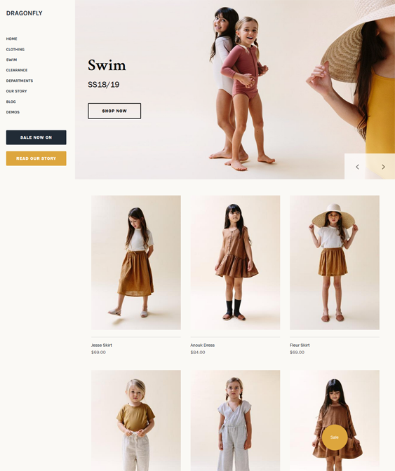 Shopify Themes For Selling Toys, Clothing, And Products For Children