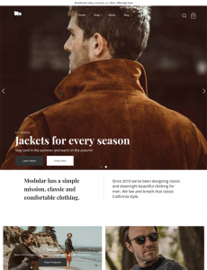 Menswear Shopify Themes For Online Men's Fashion And Clothing Stores