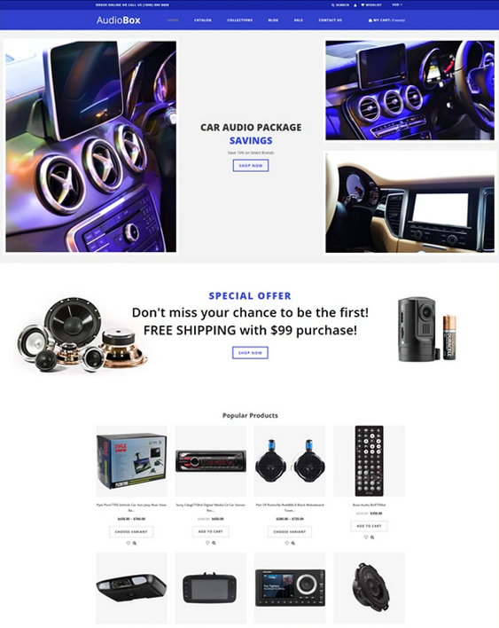 shopify themes for electronics stores
