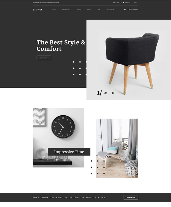 shopify themes for online furniture stores