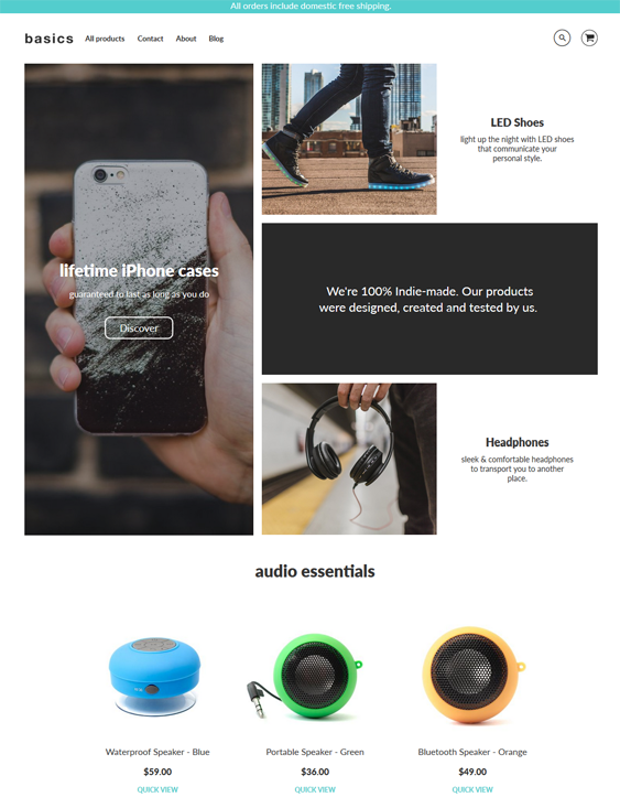 best shopify themes for electronics stores feature