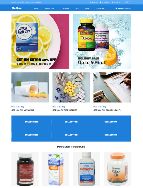 Shopify Themes For Drug Stores And Online Pharmacies