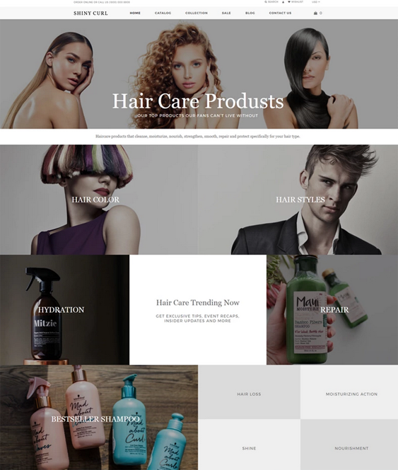 shopify themes for beauty products cosmetics