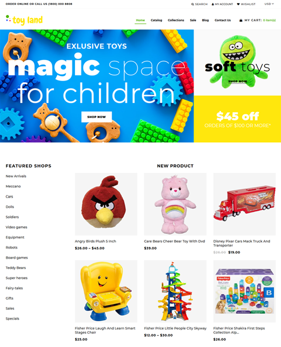 best shopify themes kids children babies feature