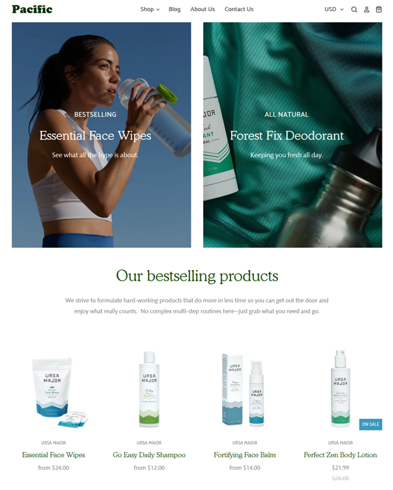 pacific cool medical shopify theme for online pharmacies and drugstores