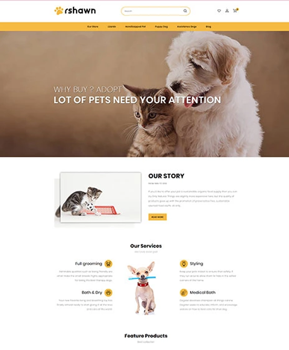opencart themes for animal and pet stores