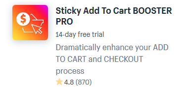 sticky add to cart shopify plugins apps