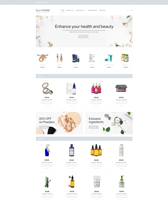 Shopify Themes For Clean Beauty Stores