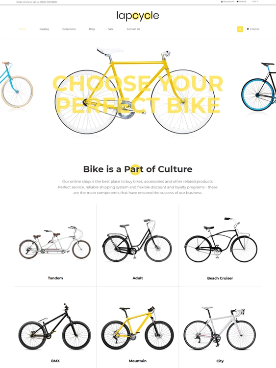 shopify themes for bike and cycling stores