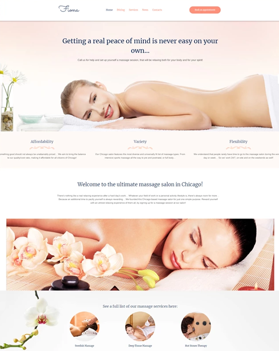 best wordpress themes for massage salons and therapists feature