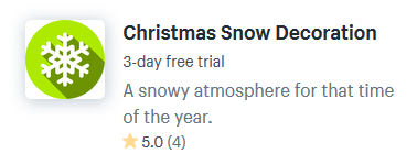 shopify apps for snow effects for christmas