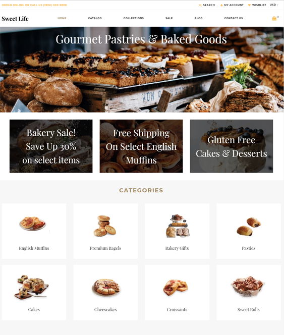 shopify themes for selling groceries and gourmet food