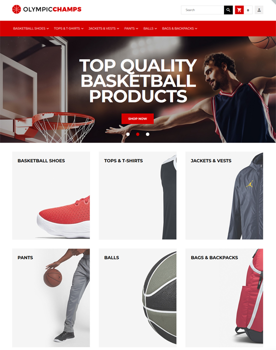 best magento themes for sports stores feature