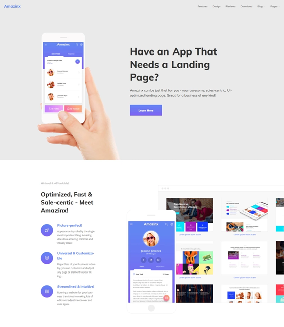 wordpress themes for promoting iphone and android apps