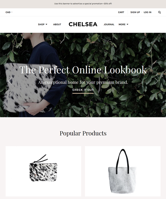 best bigcommerce themes for selling handbags purses wallets luggage feature