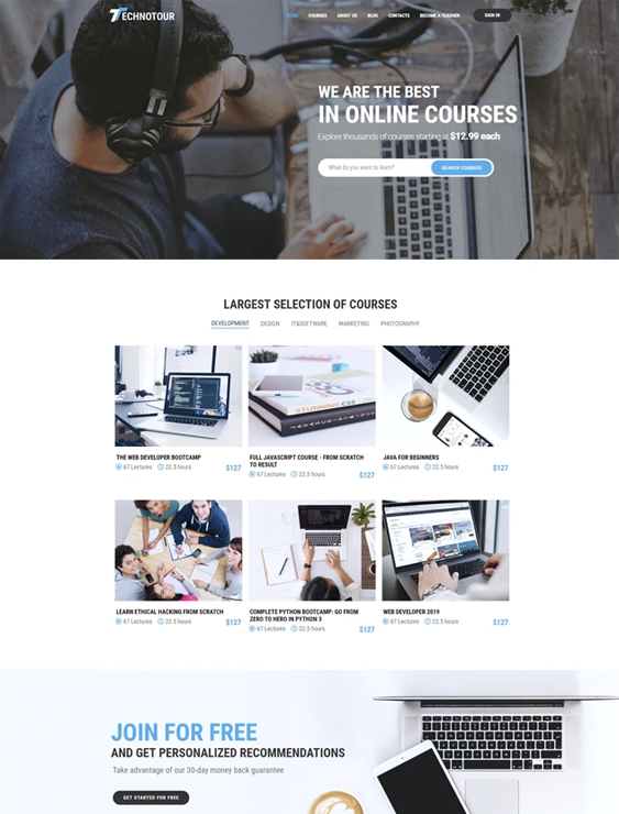 Online Education WordPress Themes