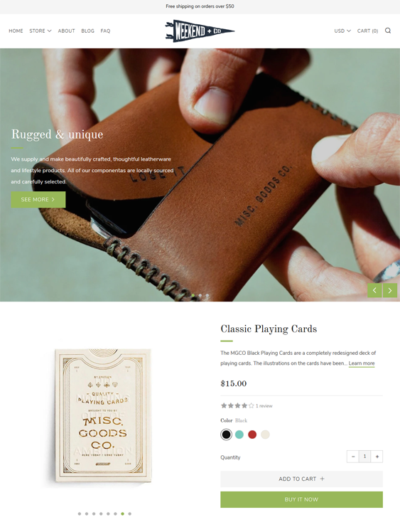 shopify themes for mens accessories