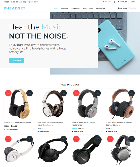 headphone store shopify themes