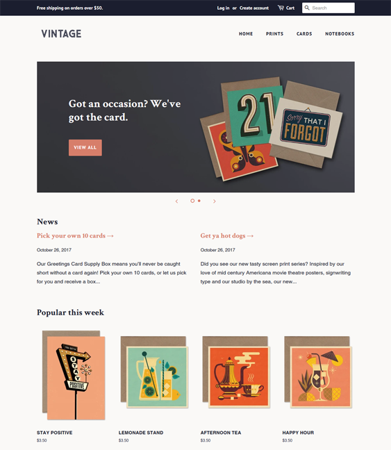 shopify themes for selling stationery and office supplies