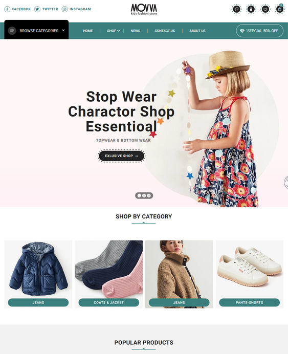 shopify themes for childrens clothing stores