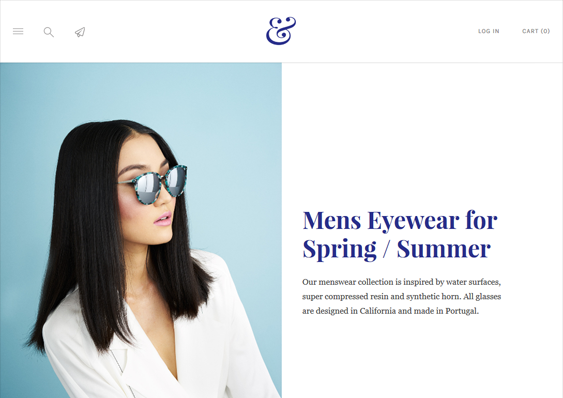 shopify themes for selling sunglasses eyewear feature