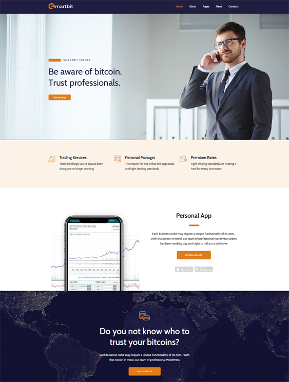 WordPress Themes For Bitcoin And Cryptocurrency Websites