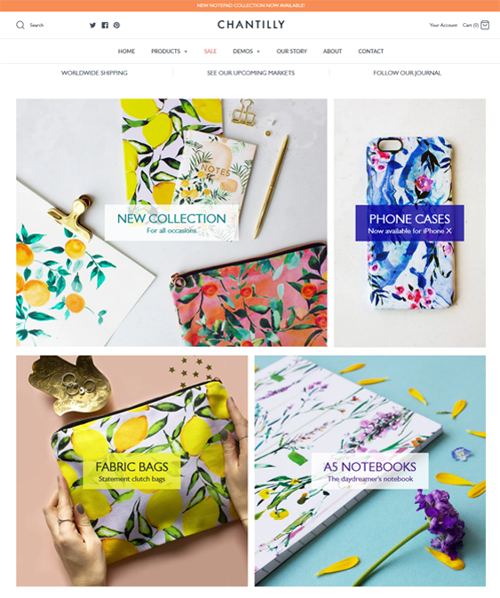 shopify themes for selling stationery and office supplies