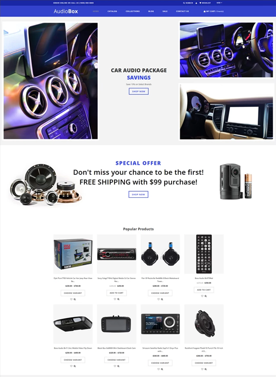 Shopify Themes For Car, Vehicle, And Automotive Stores